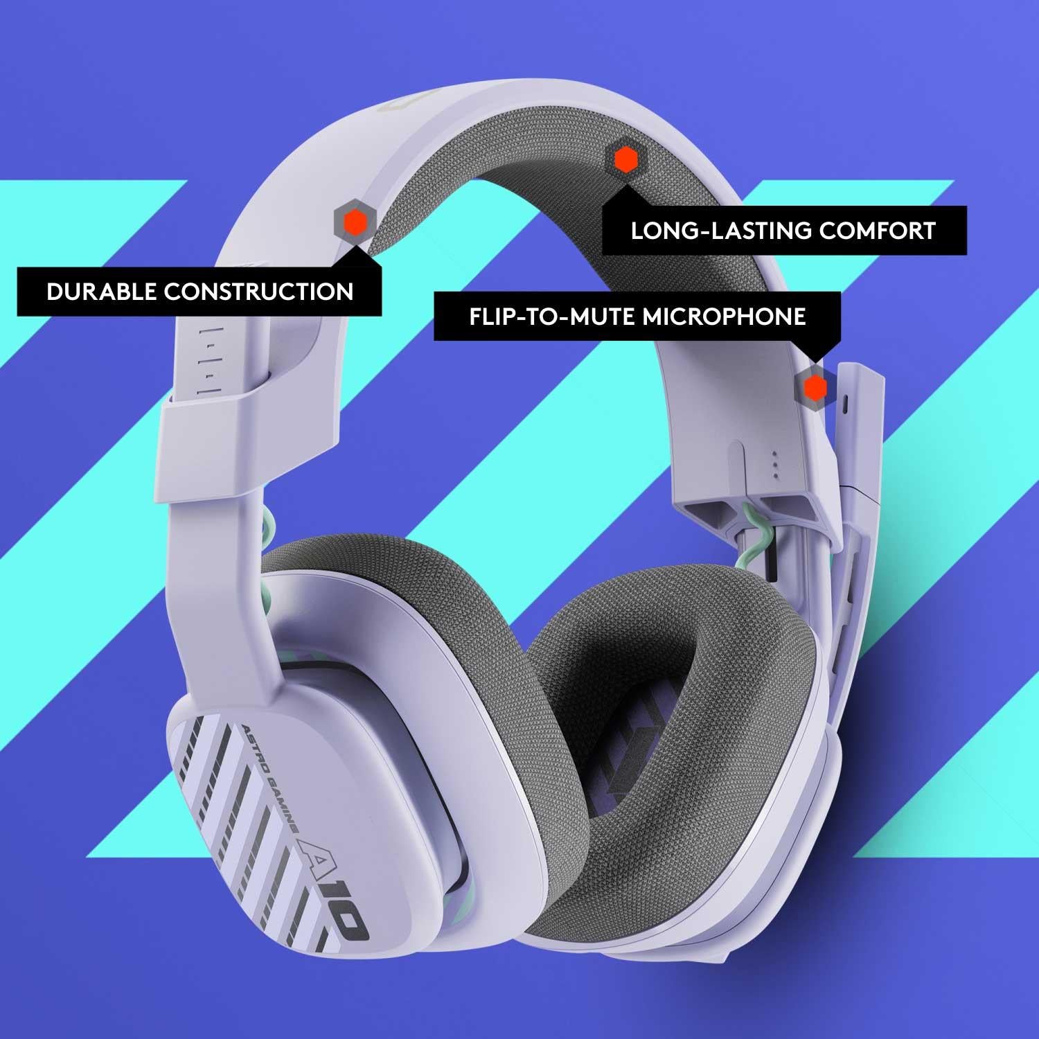ASTRO Gaming A10 Gen 2 Headset for PC (Asteroid/Lilac)