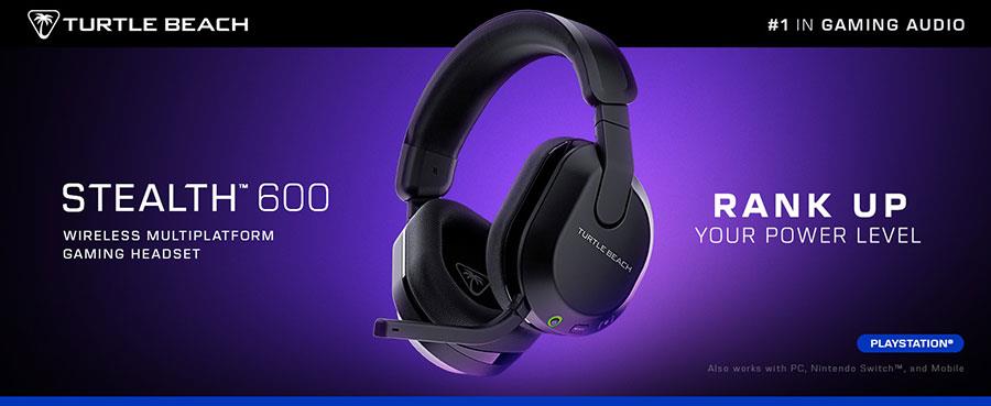 Turtle Beach Stealth 600 Wireless Gaming Headset for PlayStation (Black)