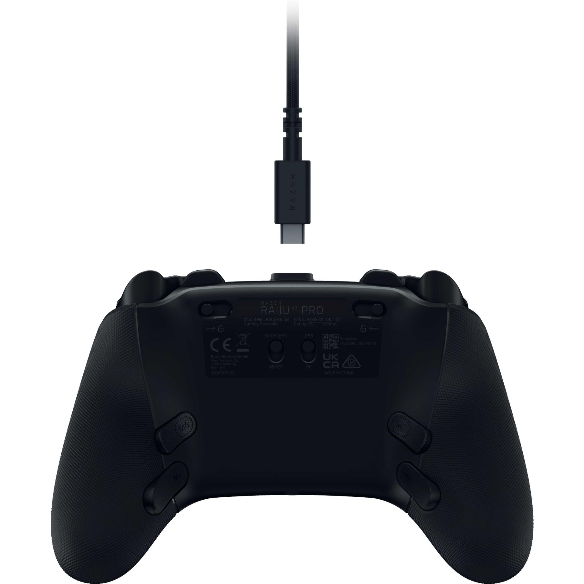 Razer Raiju V3 Pro Wireless Gaming Controller for PlayStation 5 & PC (Black)